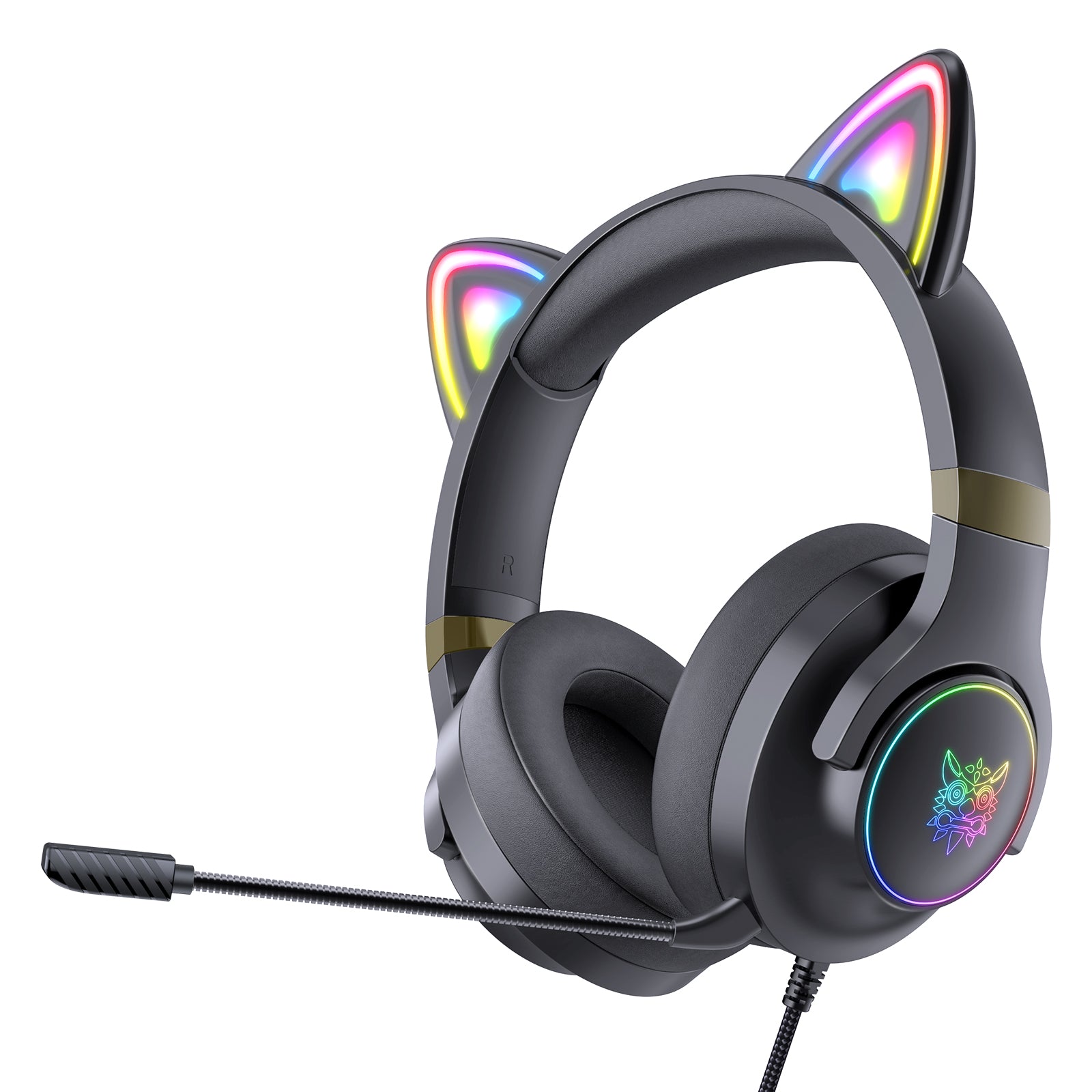 ONIKUMA X30 RGB Lighting Cat Ears Headphone HiFi Noise Reduction Gaming Headset ONIKUMA X30 RGB Lighting Cat Ears Headphone HiFi Noise Reduction Gaming Headset